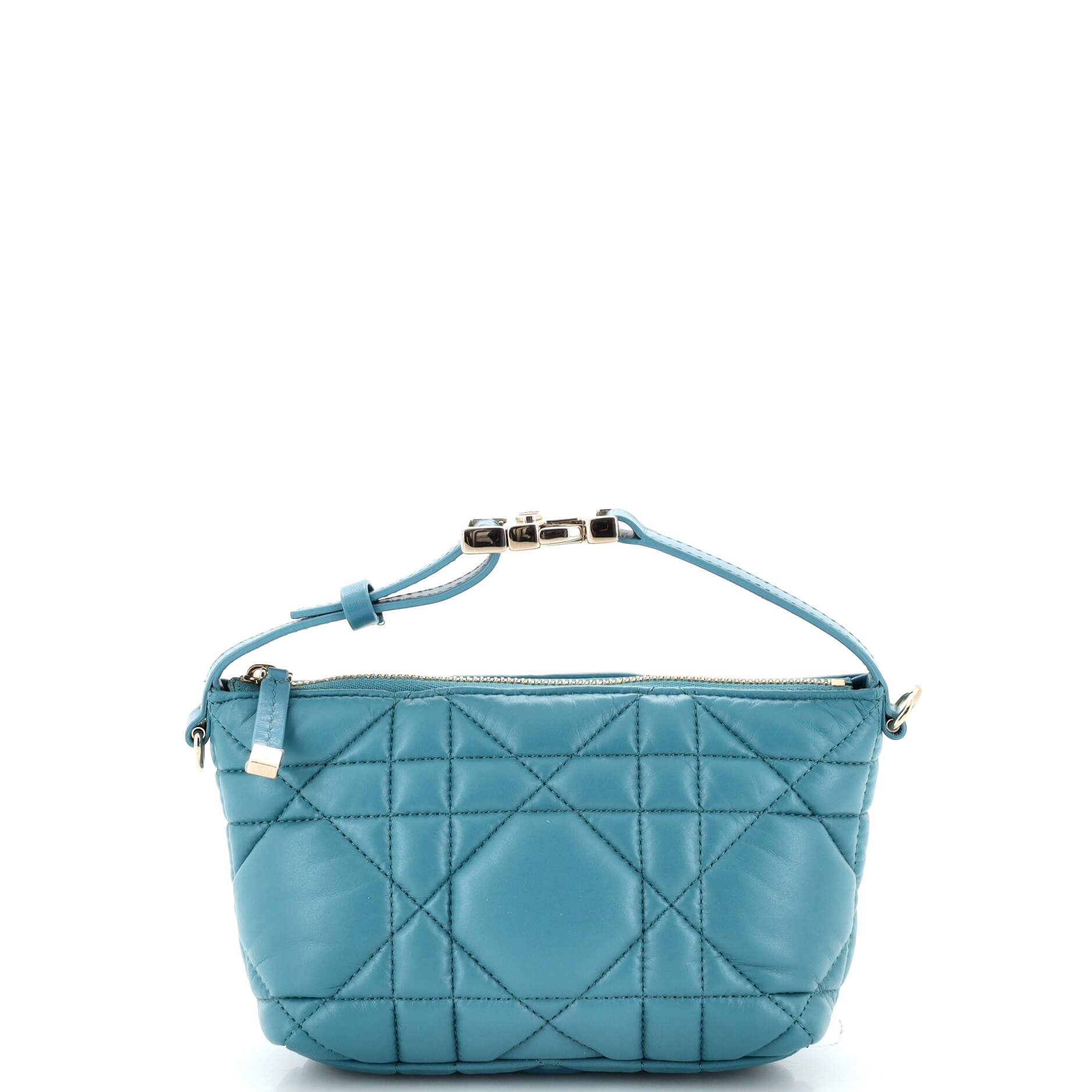 Dior DiorTravel Nomad Pouch Macrocannage Quilt Calfskin Small