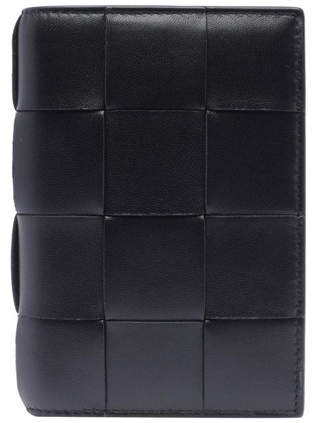 Bottega Veneta Leather Small Business Card Wallet Black
