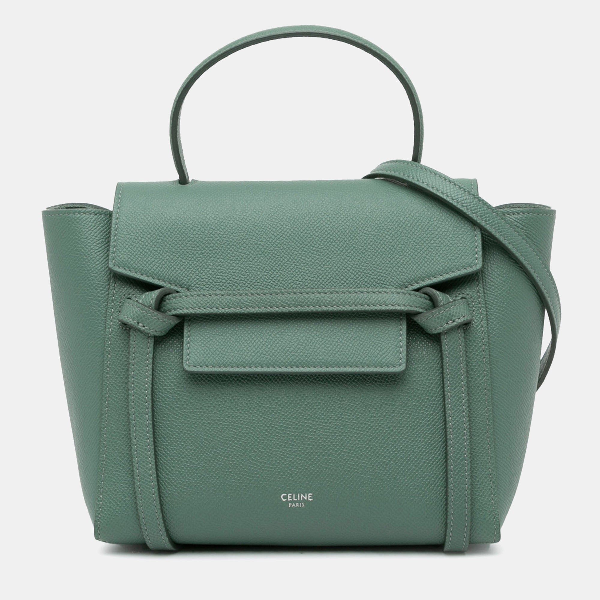 Celine Nano Leather Belt Satchel Bag
