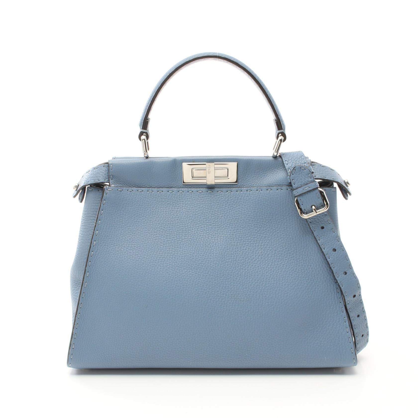 Fendi Peekaboo Regular Leather Handbag 8BN290