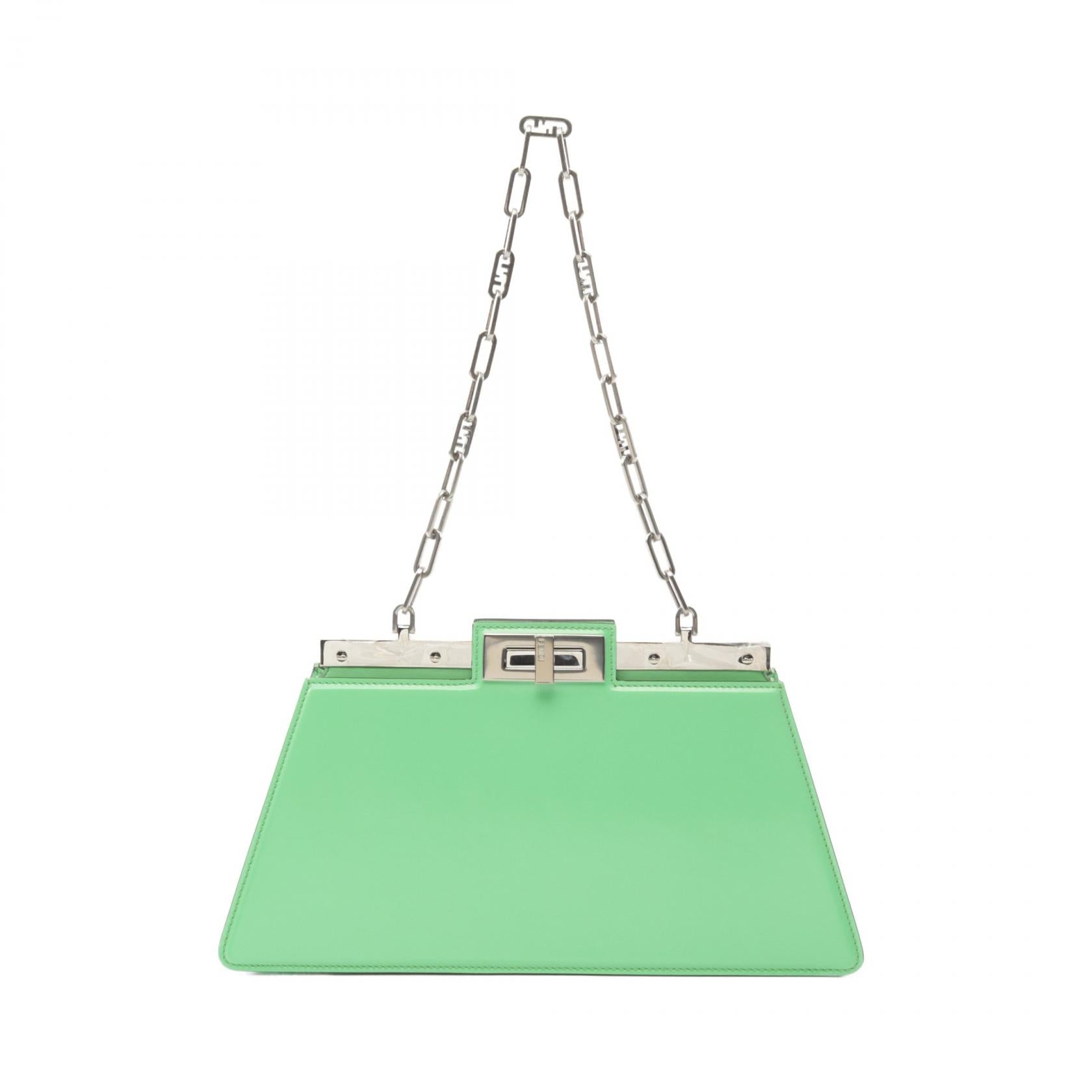 Fendi Peekaboo Cut Medium Leather Shoulder Bag