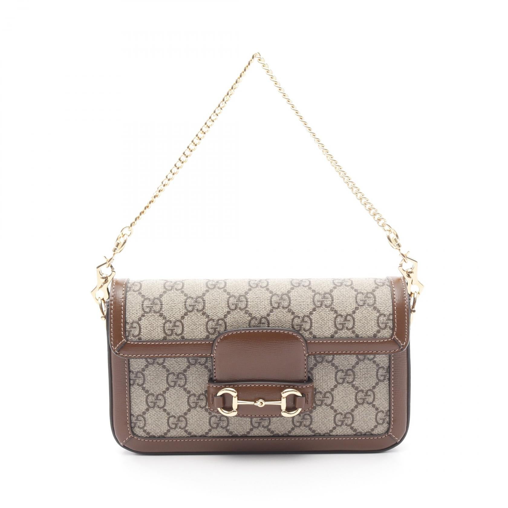 Gucci Horsebit 1955 GG Supreme Coated Canvas Handbag