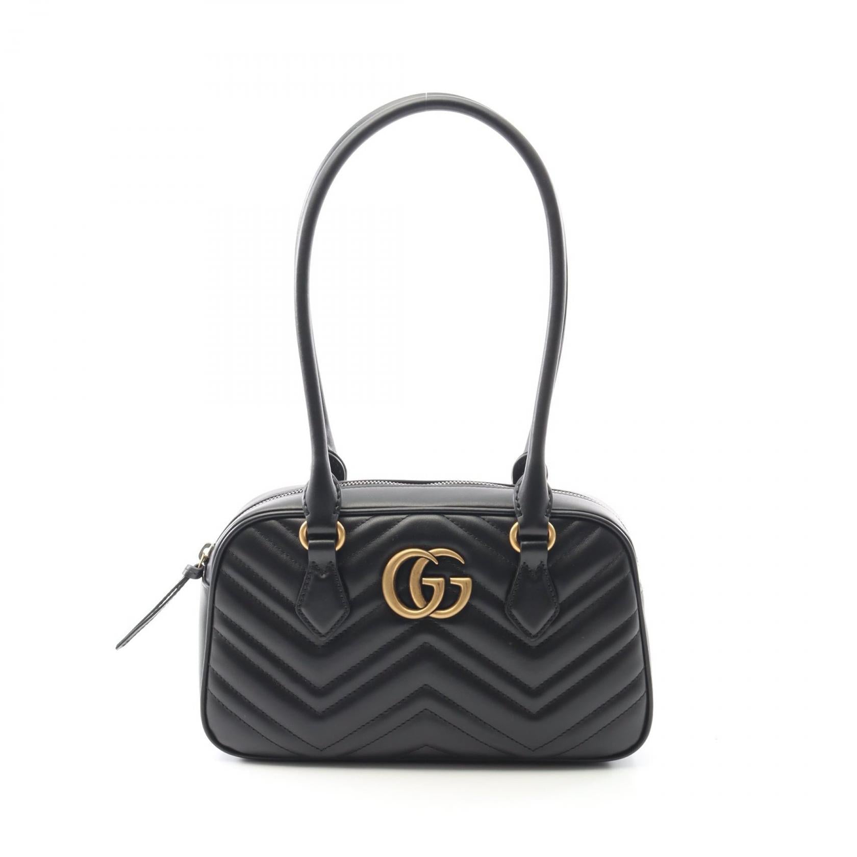 Gucci GG Marmont Small Top Handle Bag Leather Handbag