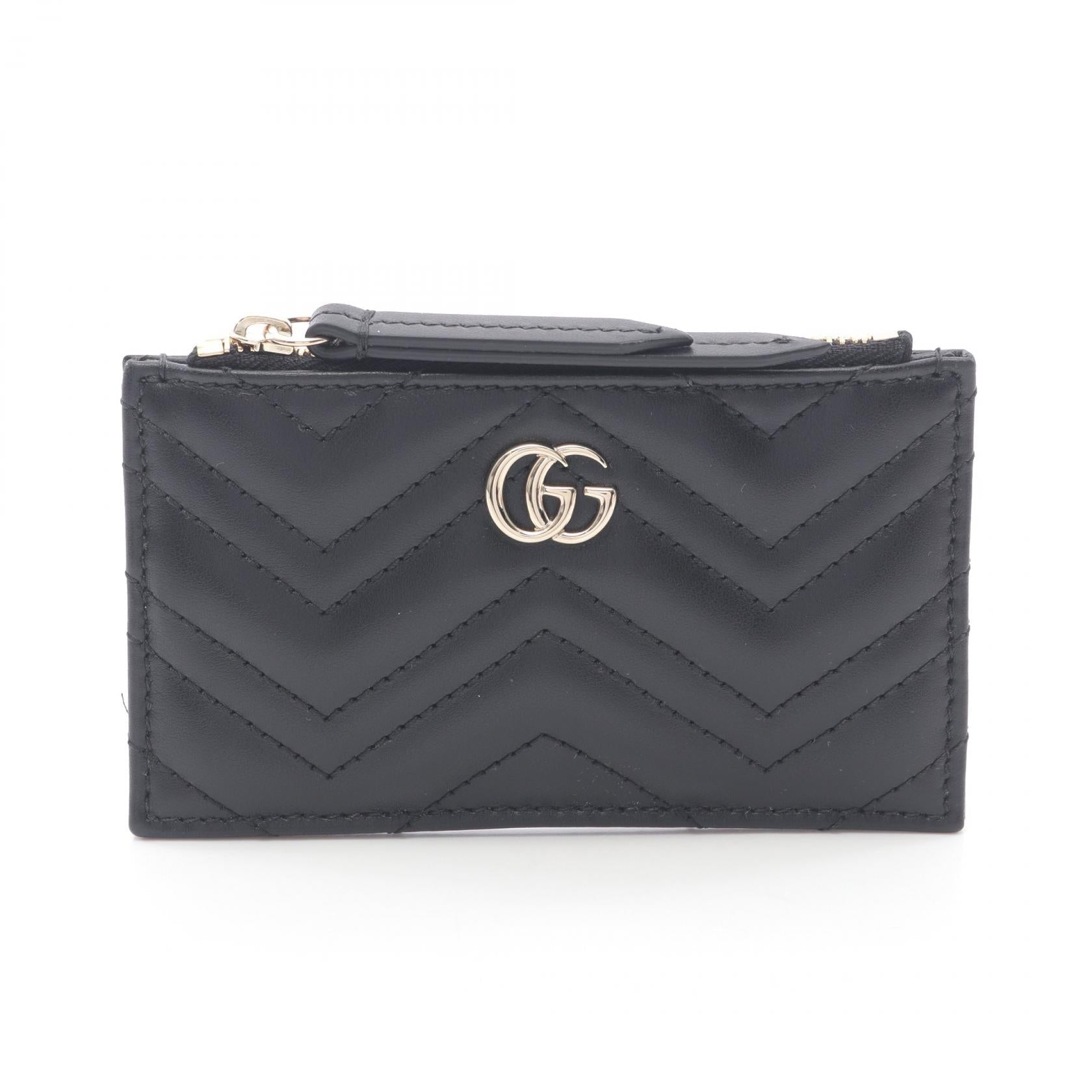 Gucci Double G Leather Coin Case