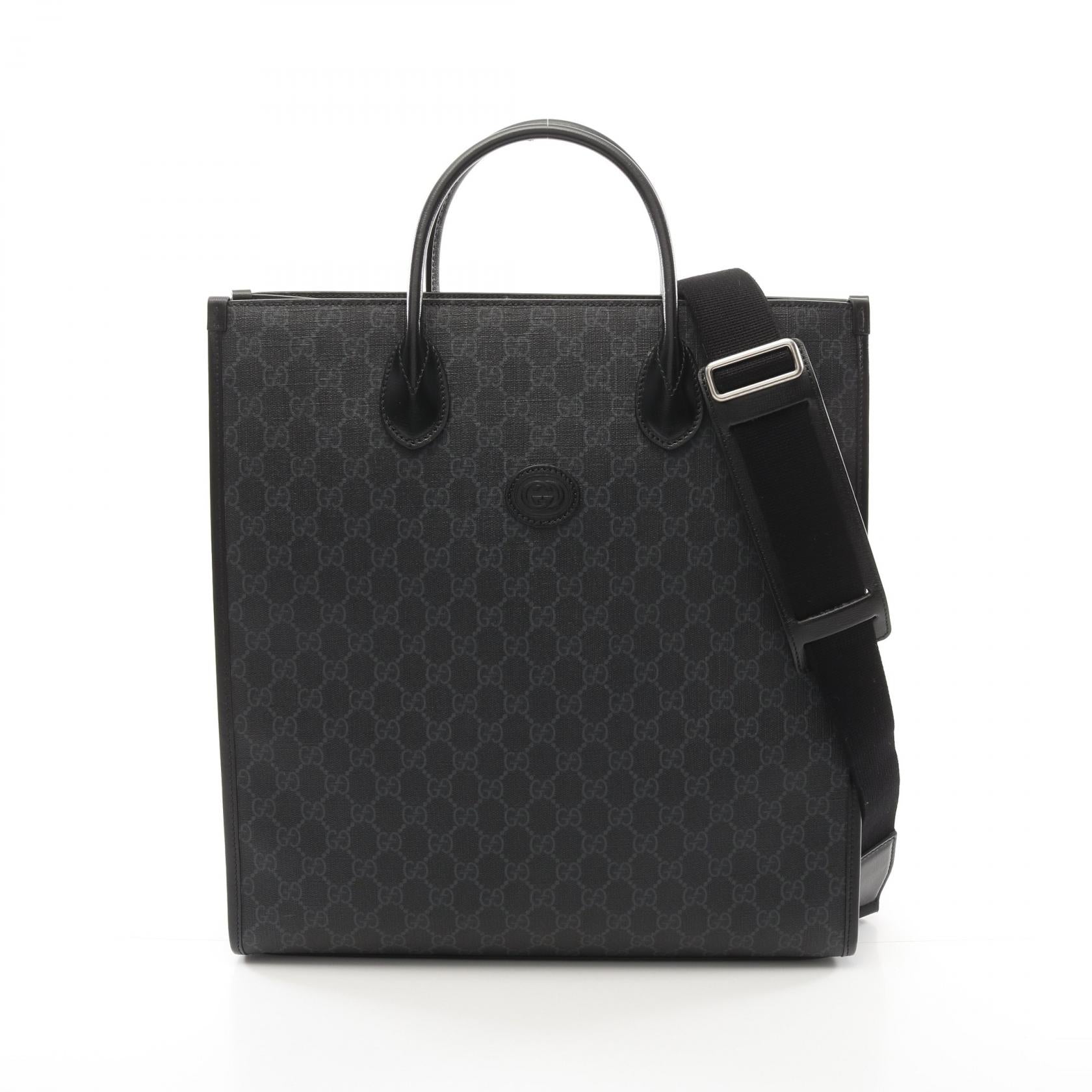 Gucci Interlocking G GG Supreme Coated Canvas Tote Bag