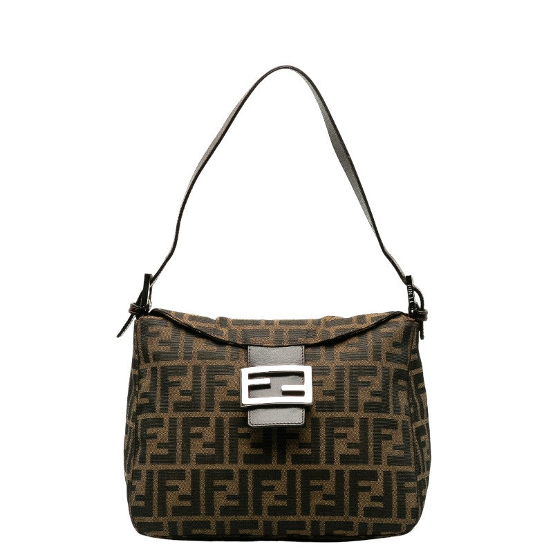 Fendi One-Shoulder Bag Handbag Brown Leather Fendi