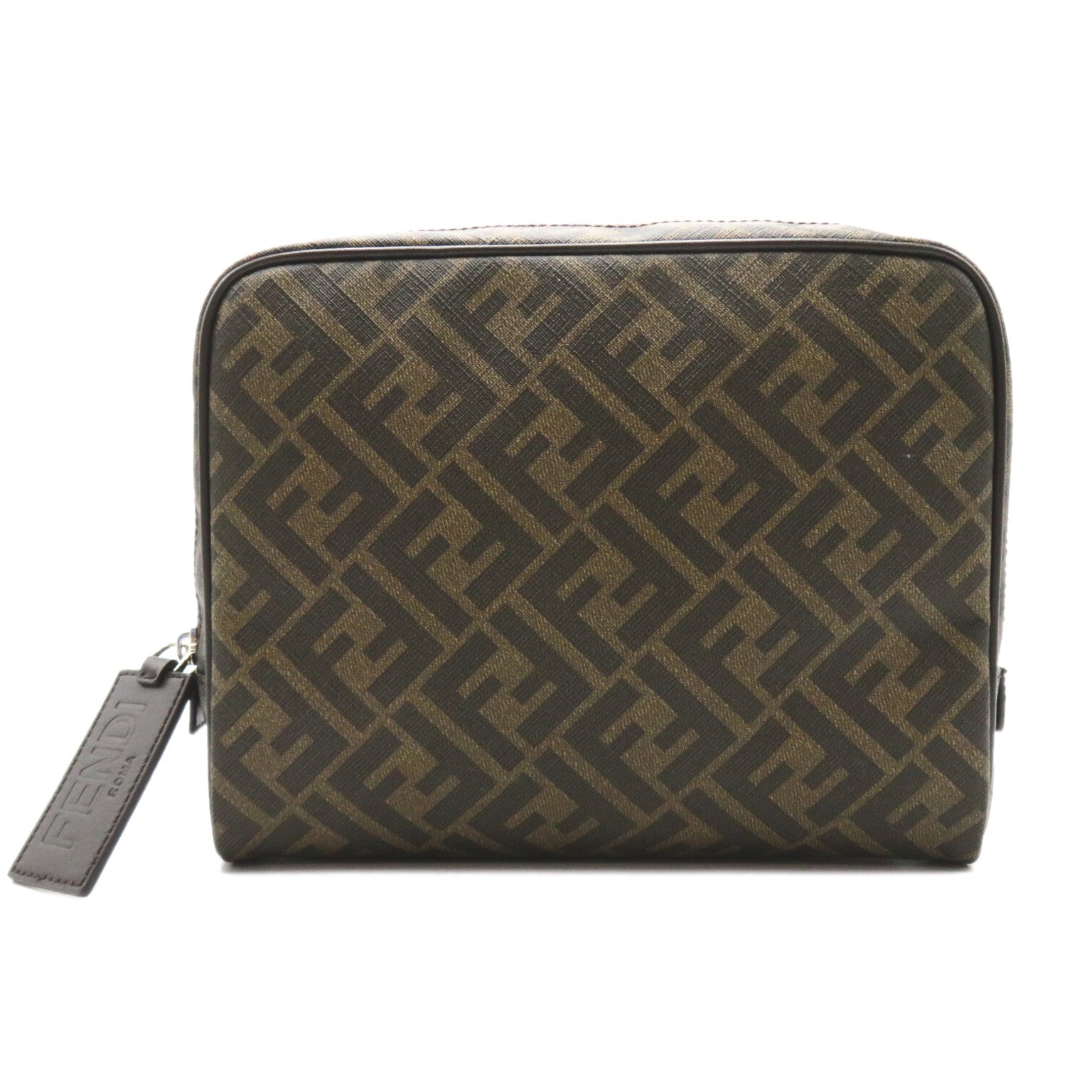 FI FENDI PORTCHE ACCESSORIES PORTCHE (handheld) Bag PVC Canvas Brown 7N0116ALE7F19KW 【 Product】 FENDI