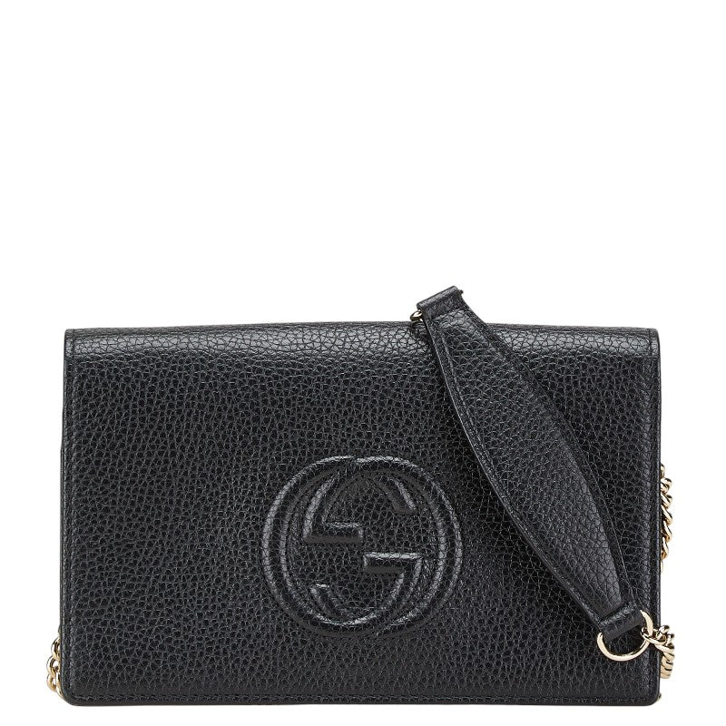 Gucci Soho Interlocking G Leather Chain Shoulder Bag