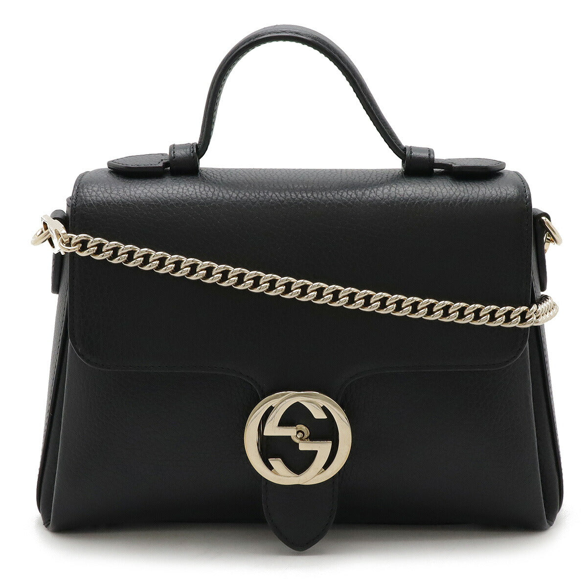 Gucci Interlocking G Leather 2way Shoulder Bag