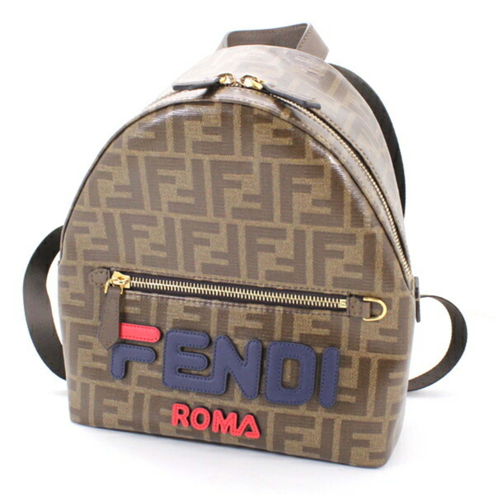 Fendi Polyester Leather Backpack ()