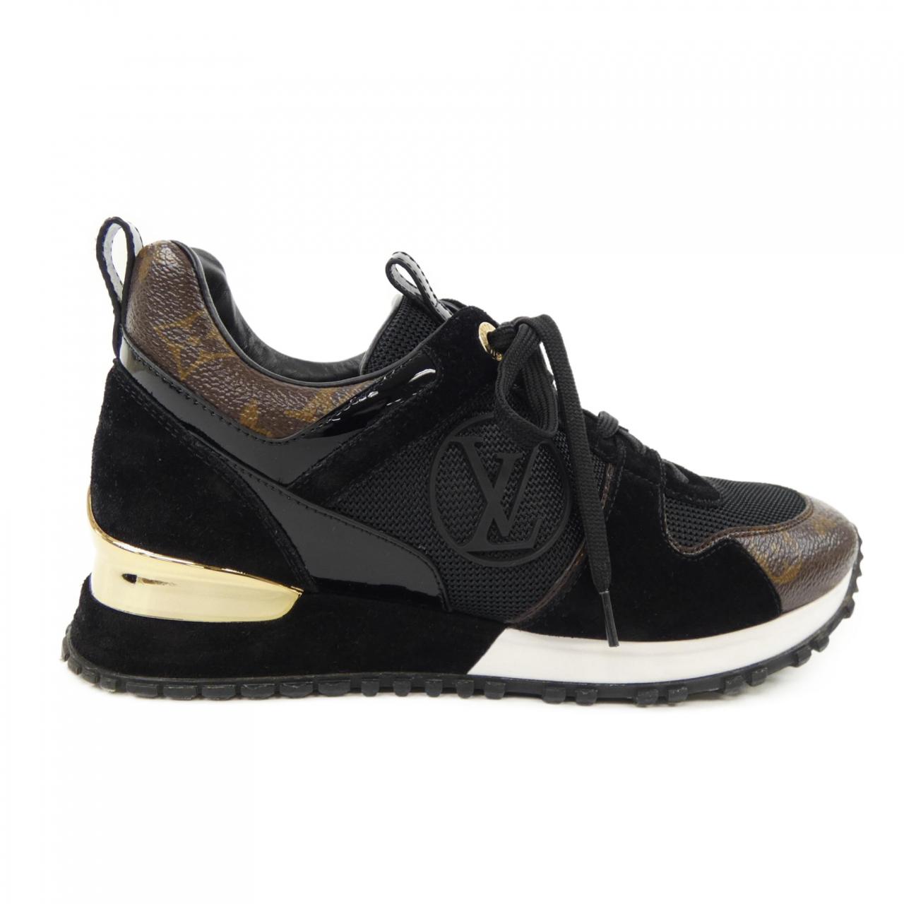 Louis Vuitton Run Away Line Suede Calf Leather Patented Monogram Sneakers