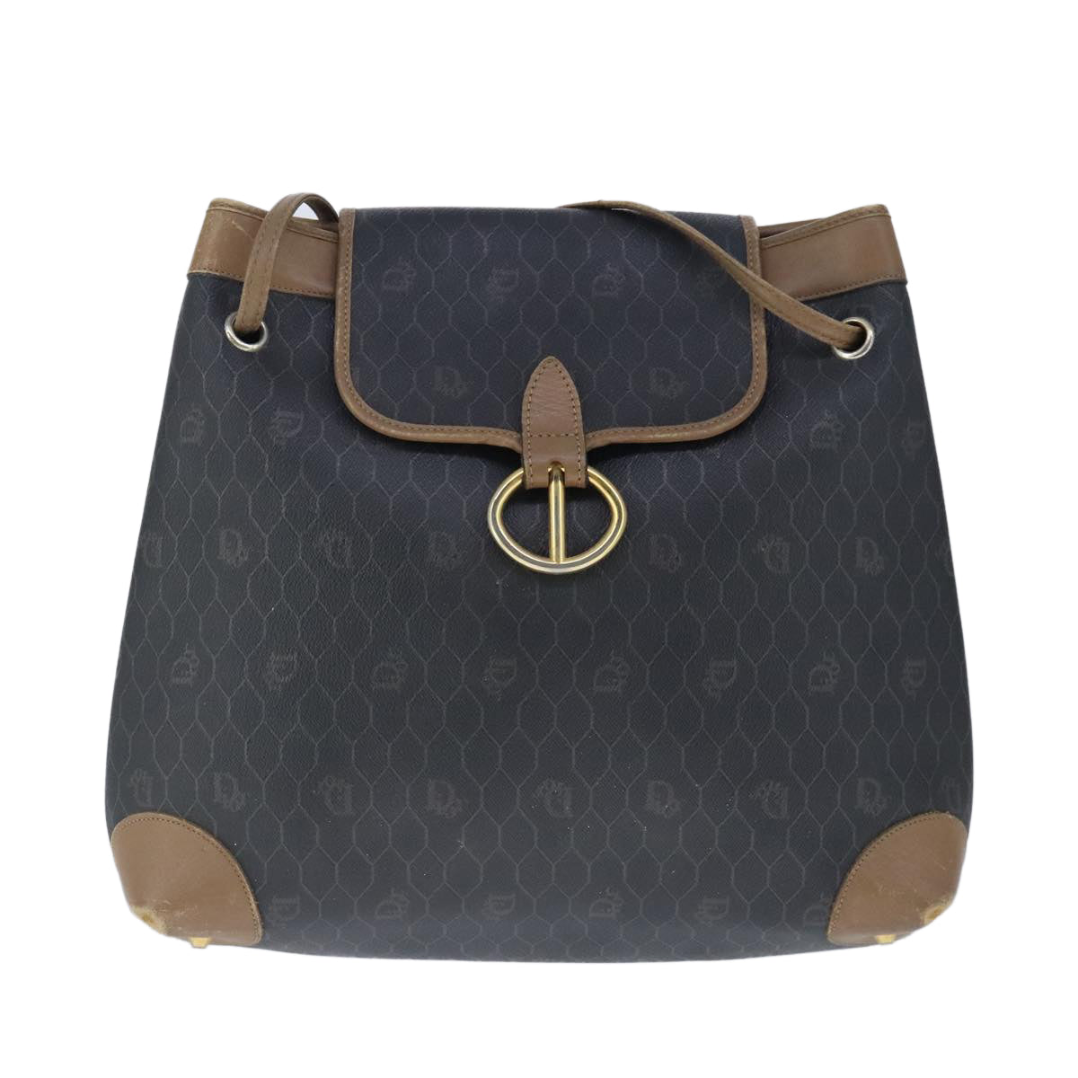 Dior Honeycomb Canvas Shoulder Bag (Pre-Owned)