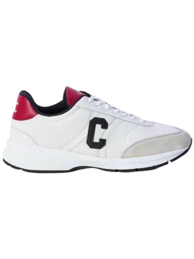 CELINE CR 02 Logo Low Top Sneakers White