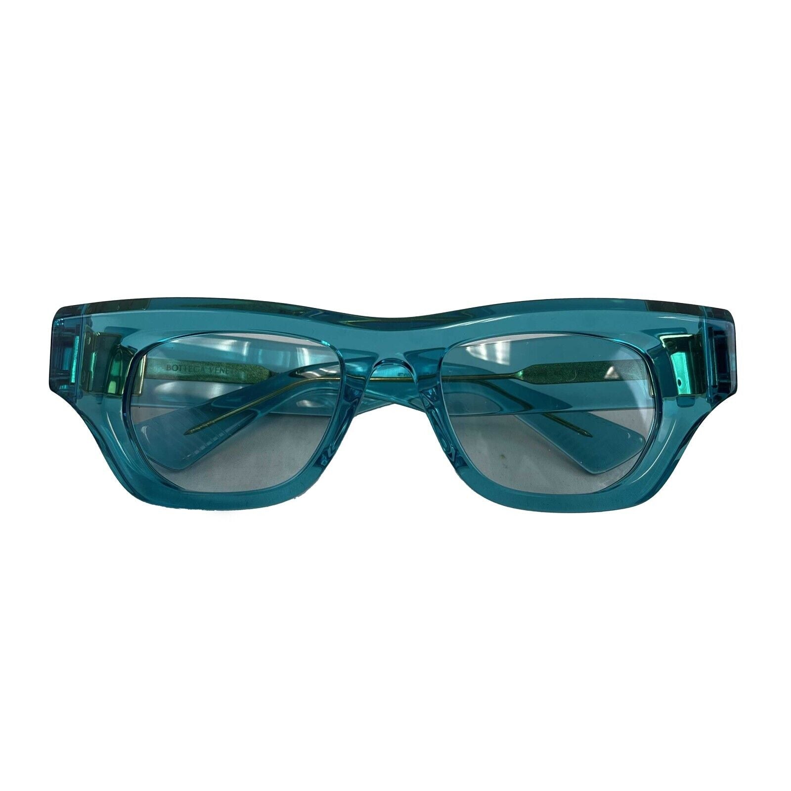 BOTTEGA VENETA NEW 2022 Sky Blue Translucent Sunglasses Blue
