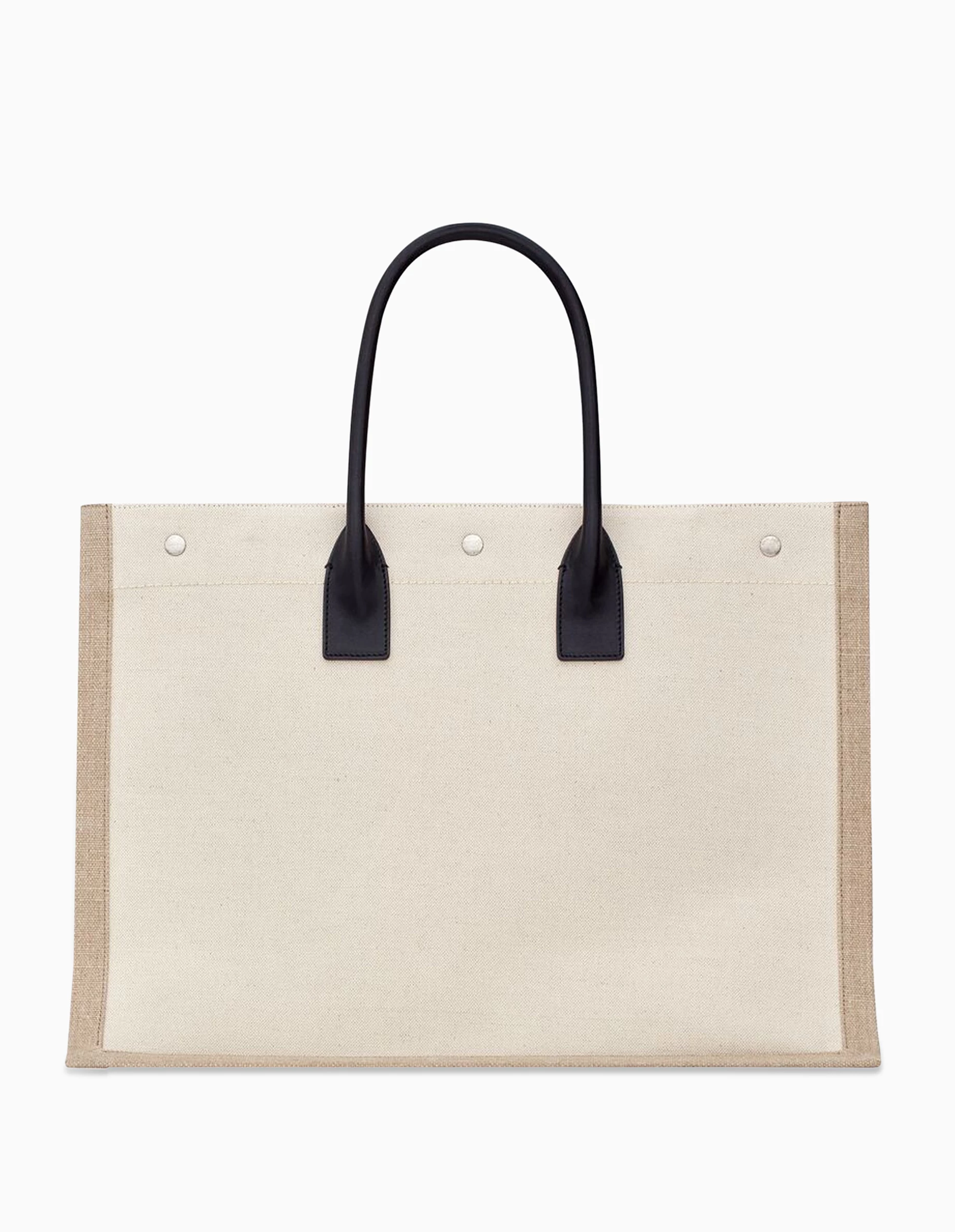 Saint Laurent Rive Gauche recycled canvas with logo bag