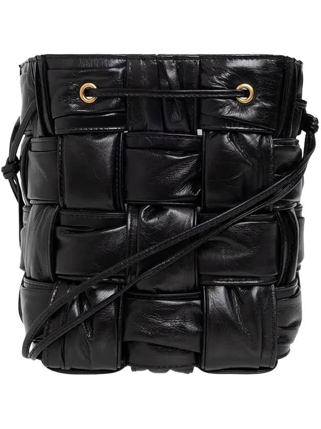 Bottega Veneta Cassette Mini Bucket Bag Black