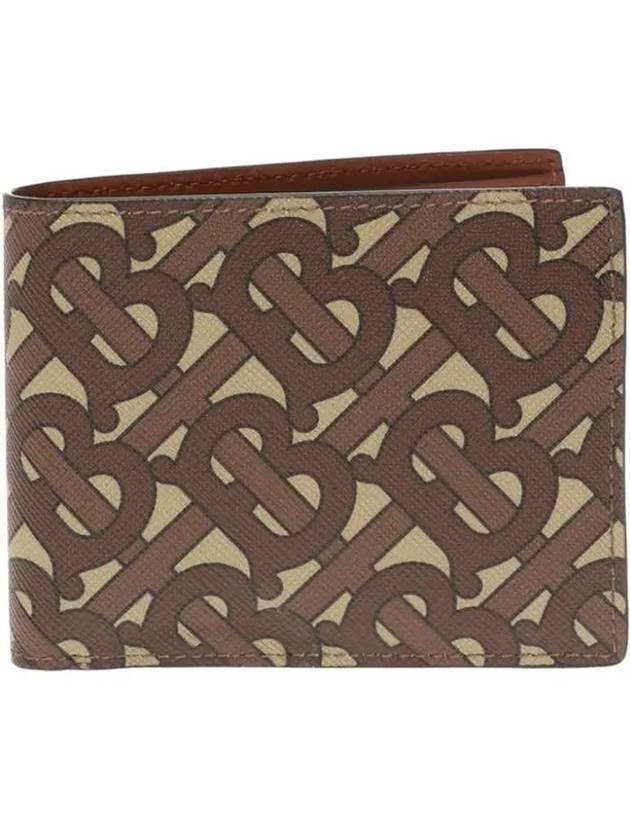 Burberry Monogram Print Bicycle Wallet Brown