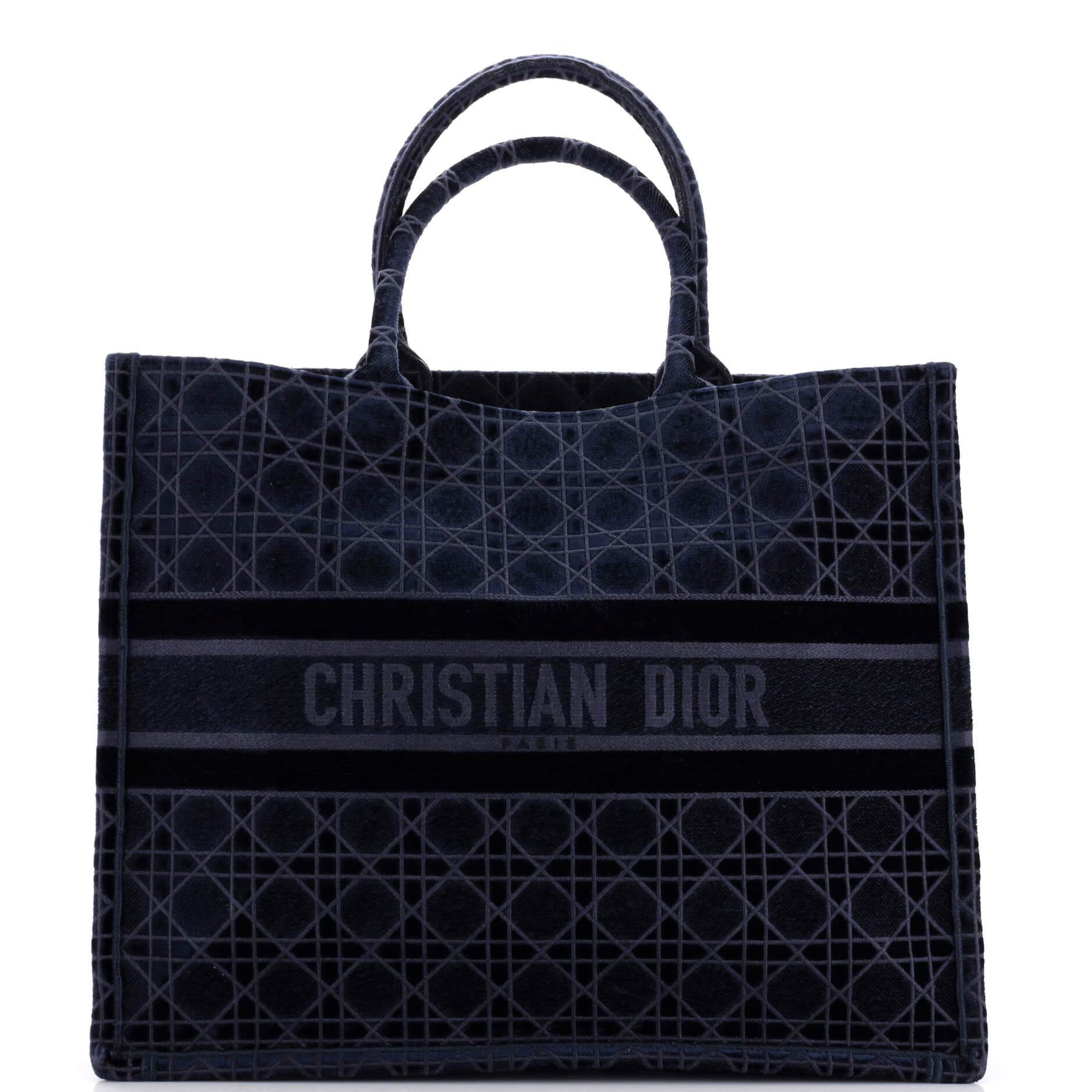 Dior Book Tote Oblique Velvet Large