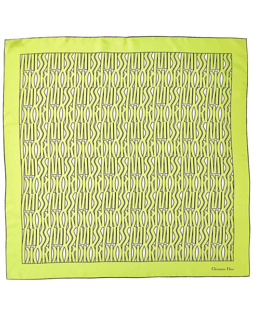 Dior Miss Dior Allover 90 Square Silk Scarf