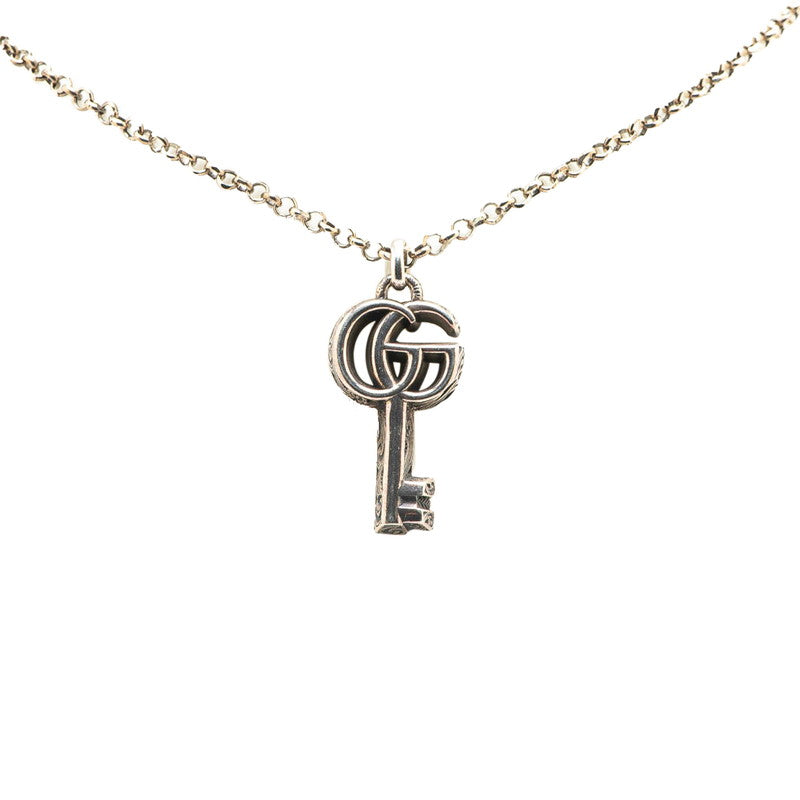 Gucci Double G Key Necklace Silver