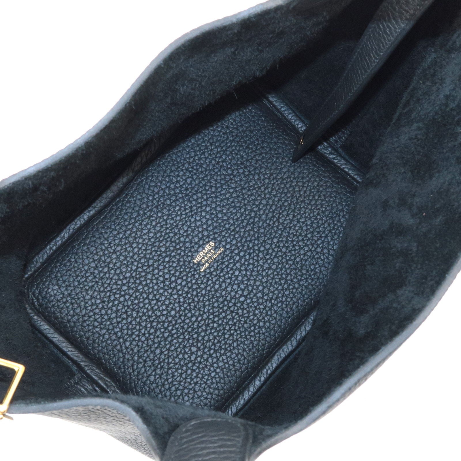 HERMES Taurillon Clemence Picotin Lock PM Hand Bag Black