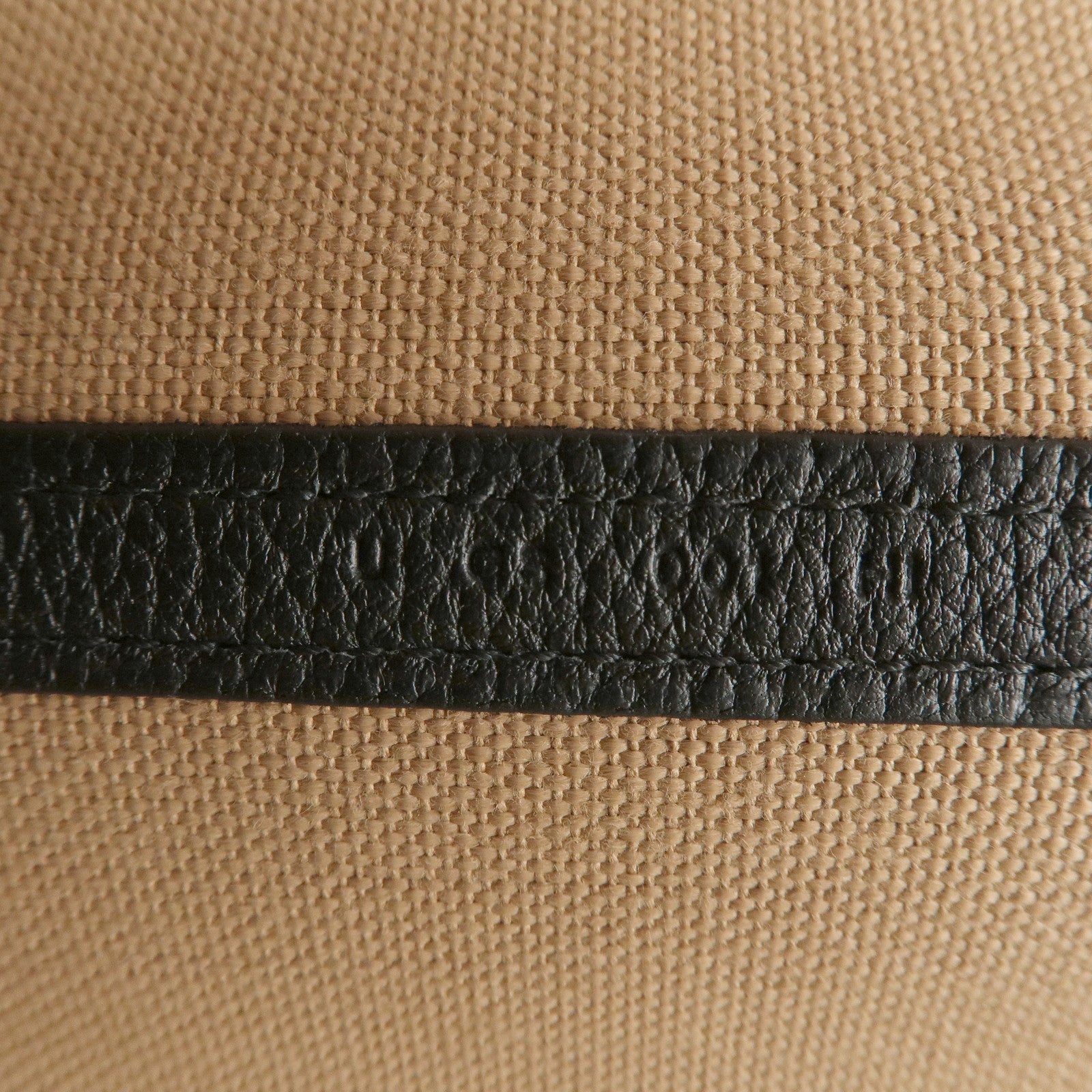 HERMES Toile Militaire Negonda Garden Party Bag Brown Black