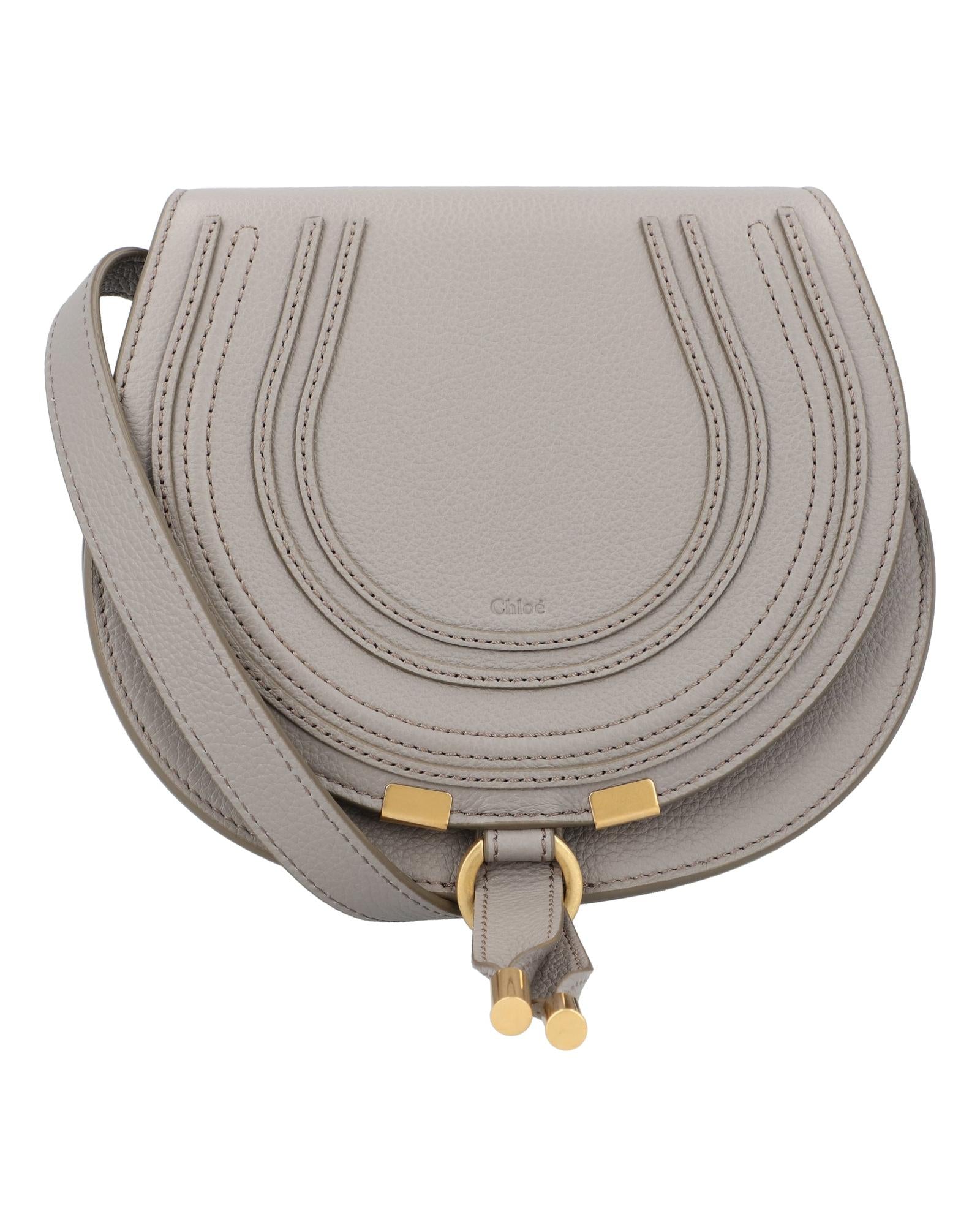 Chloe Marcie Small Crossbody Bag Leather Women Grey | Grey Handbags