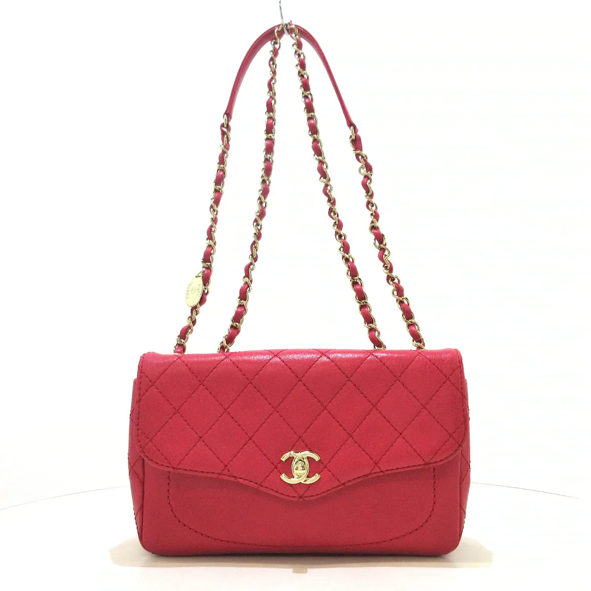 CHANEL - Single Flap Matelasse Shoulder Bag Pink Leather