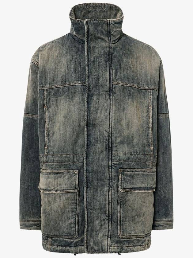 Balenciaga 23 fw denim parka WITH back logo label 750946TNW654036 B0650738525