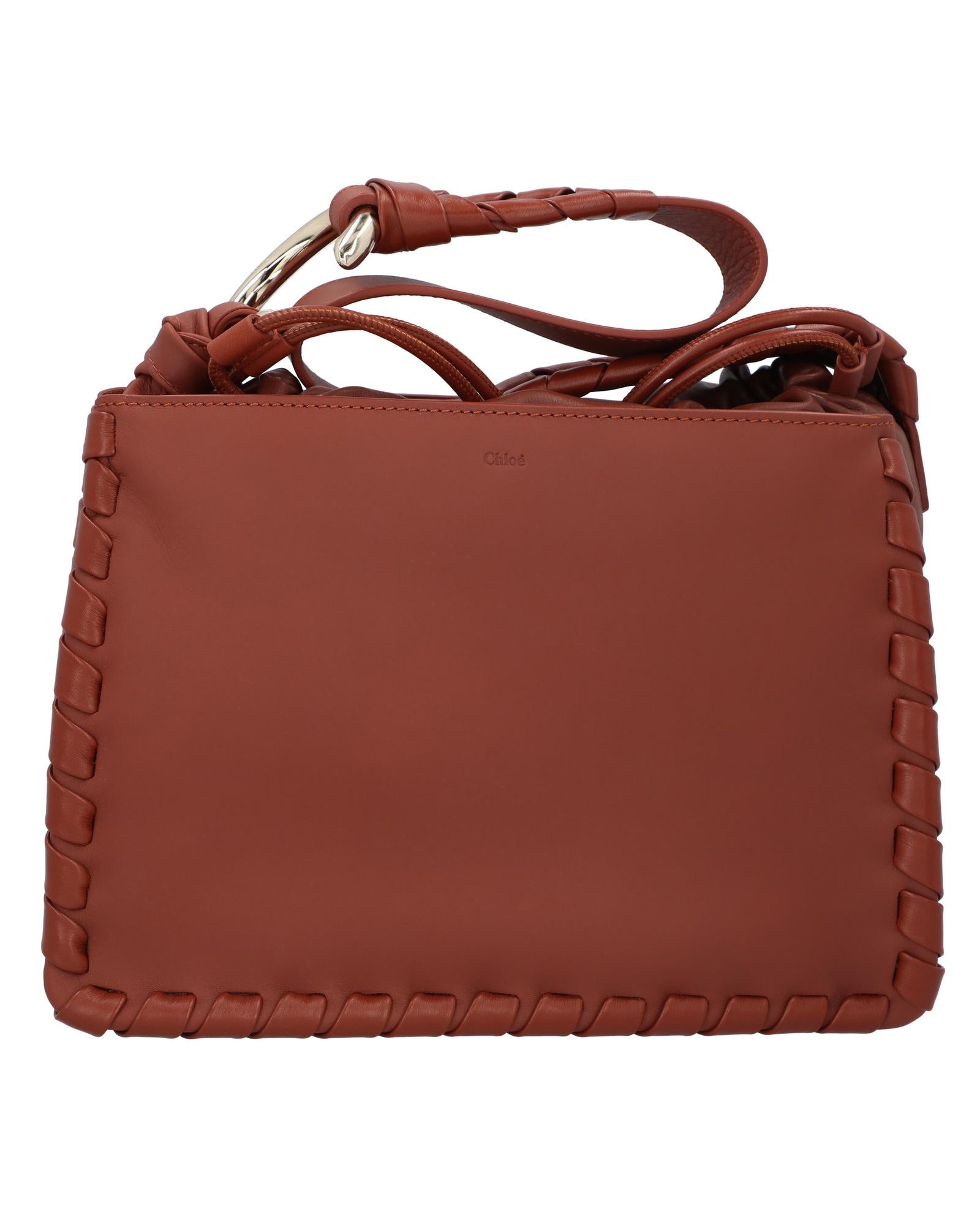Chloe Woody Small Shoulder Bag Women Brown | Brown