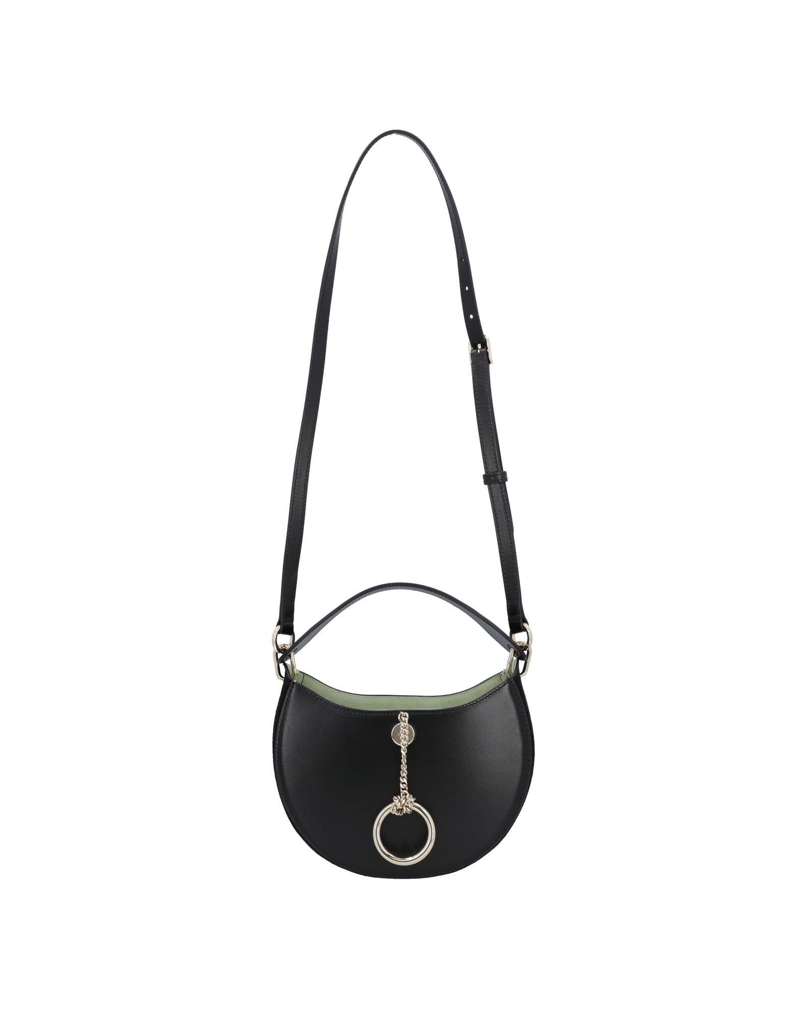 Chloe Mini Kiss Shoulder Bag Ring Detail Women Black | Black