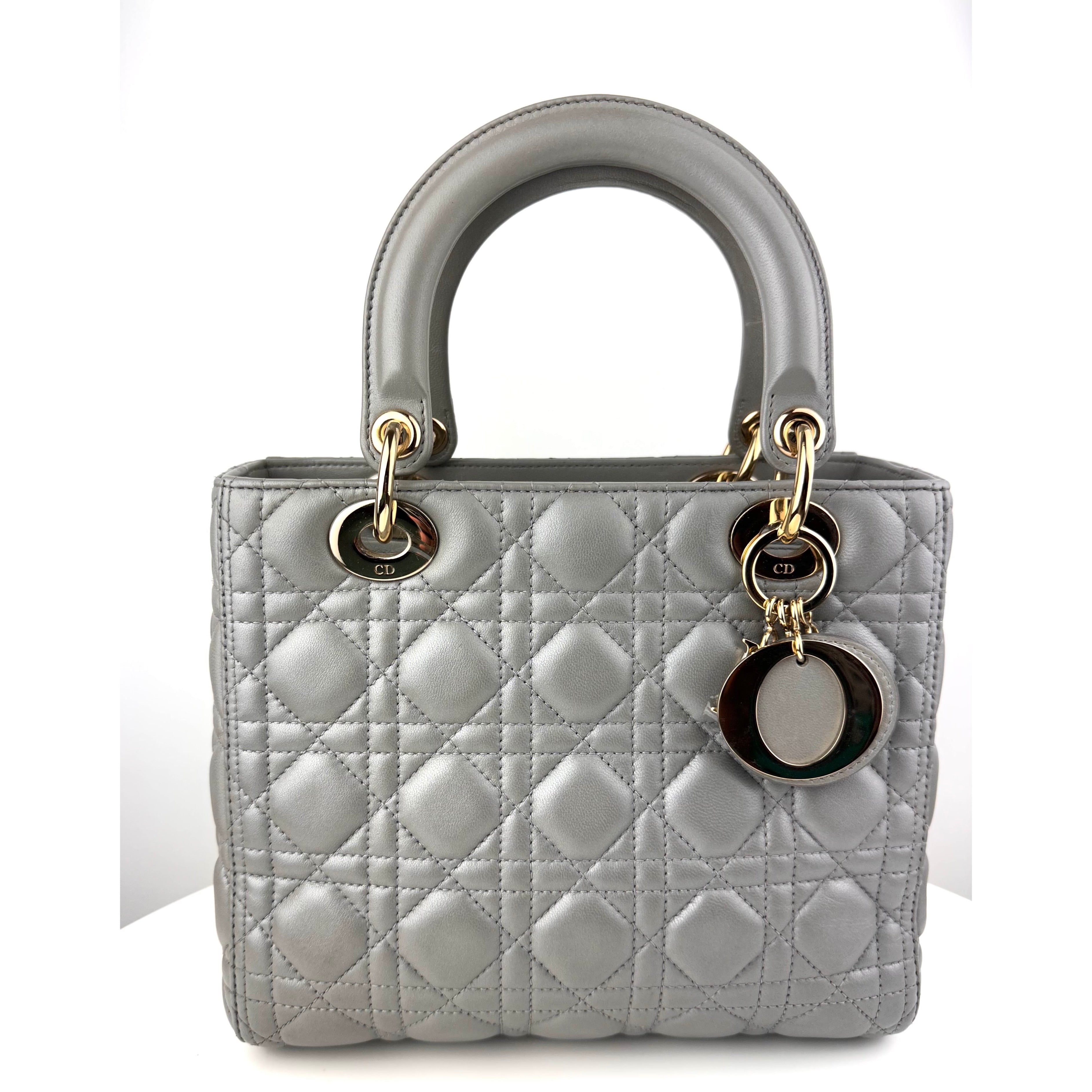 Dior Lambskin Cannage Medium Lady Dior