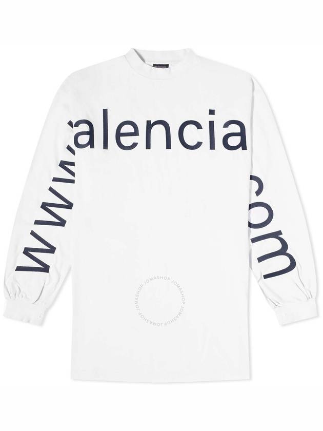 Balenciaga Balenciaga Men's Dirty White / Black Oversized T-Shirt, Brand Size 2 (Medium)