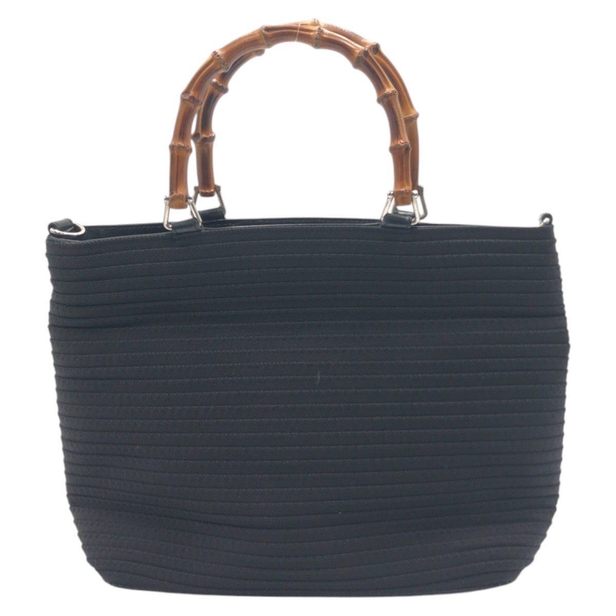 Gucci Polyester Bamboo Handbag 000 1998