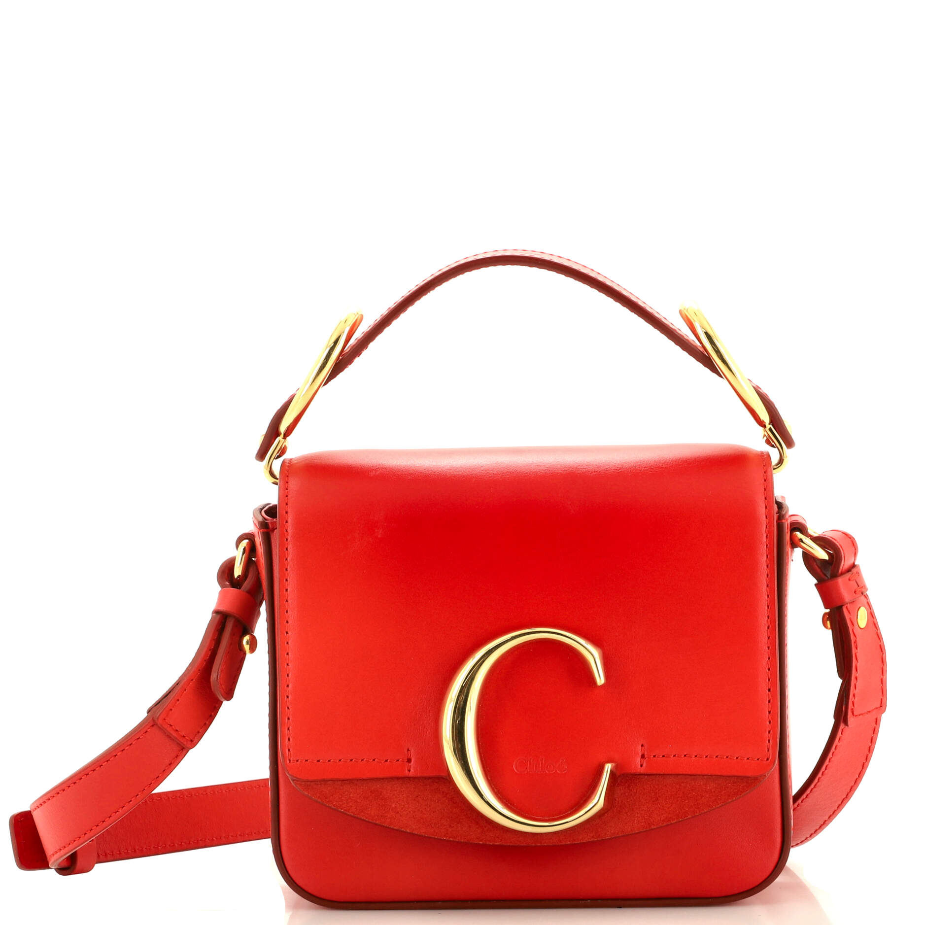 Chloe C Flap Bag Leather Mini