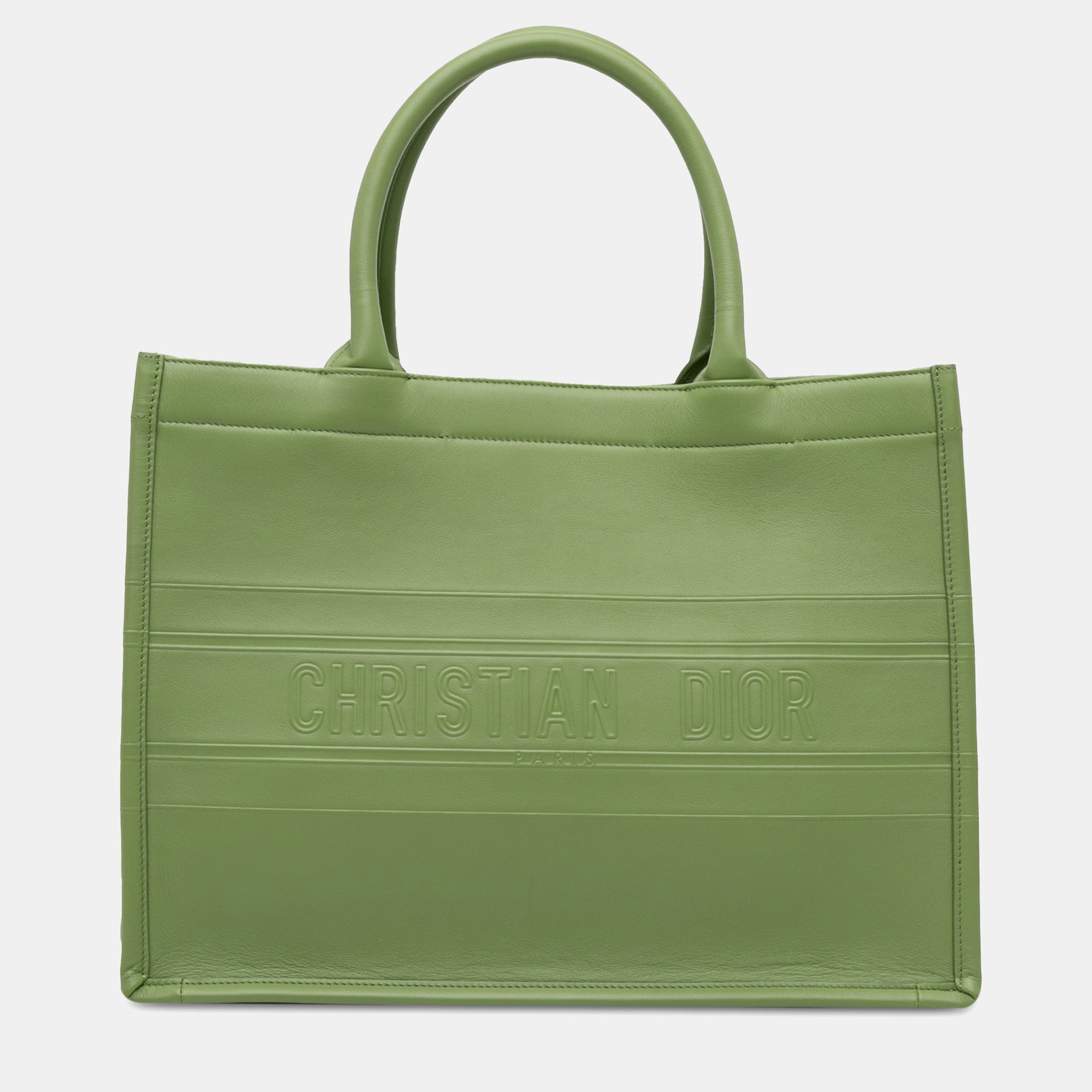 Dior Medium Embossed Leather Book Tote