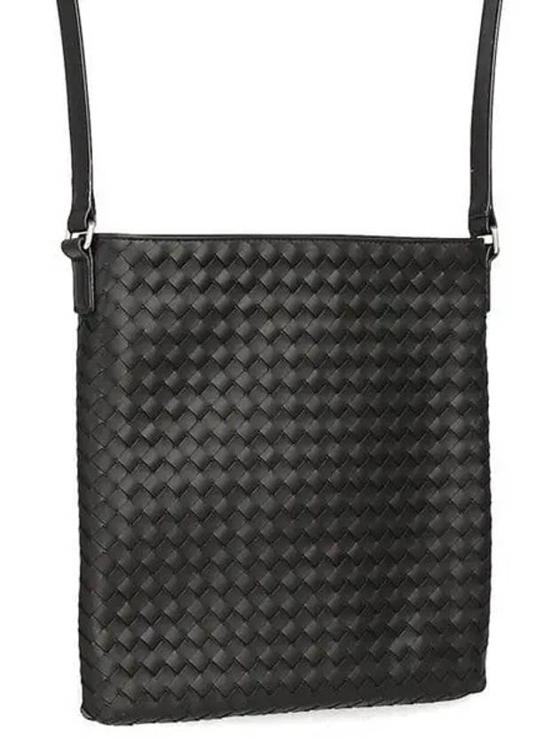 Bottega Veneta Intreciato Medium Cross Bag Black