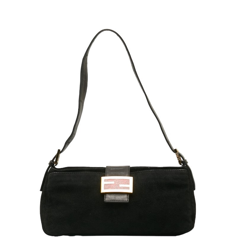 Fendi Manma Bucket Lame Handbag Black Gold Fendi