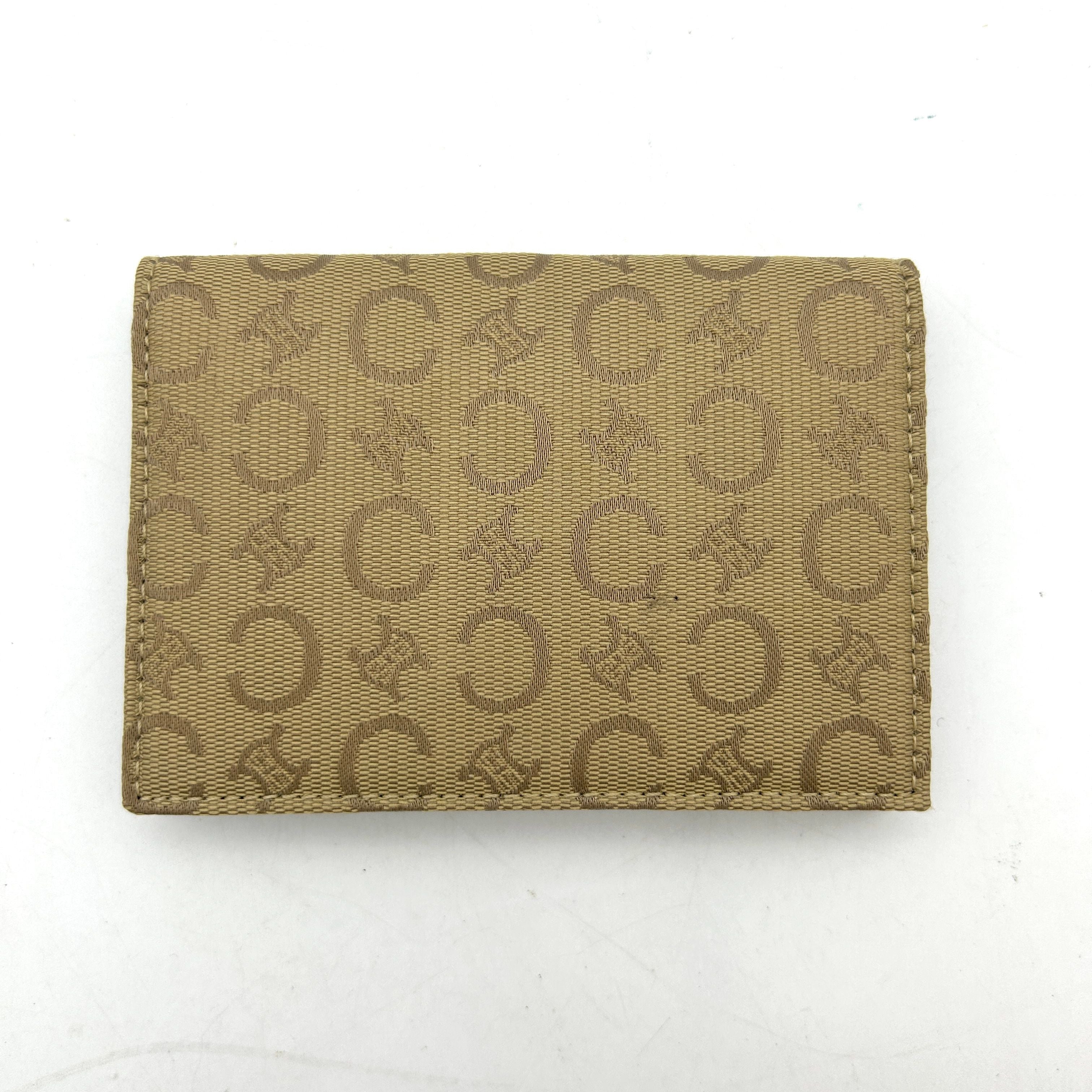 Celine | Bags | Celine Cc Monogram Denim Wallet In Yellow In Like New Condition ITUA284CJXXO