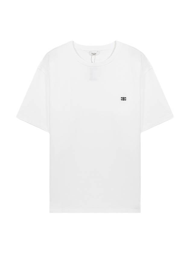 CELINE Triomphe Loose Logo Short Sleeve T-Shirt White