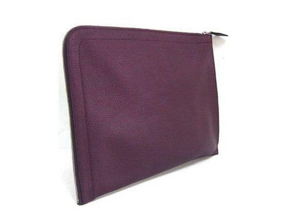 Hermes Wallet H1131 Ladies Cow Leather Purple