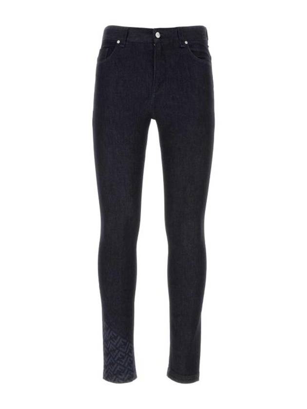 Fendi Denim Straight Pants FLP299AQLU F0QA2 Blue