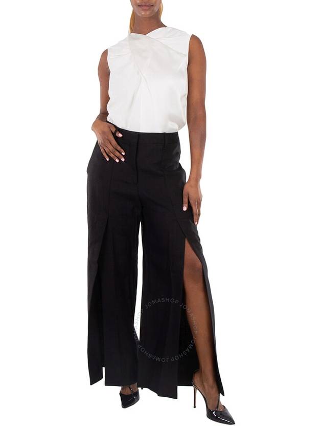 Burberry Burberry Wide-Leg Slit-Detail Trouser, Brand Size 8 (US Size 6)