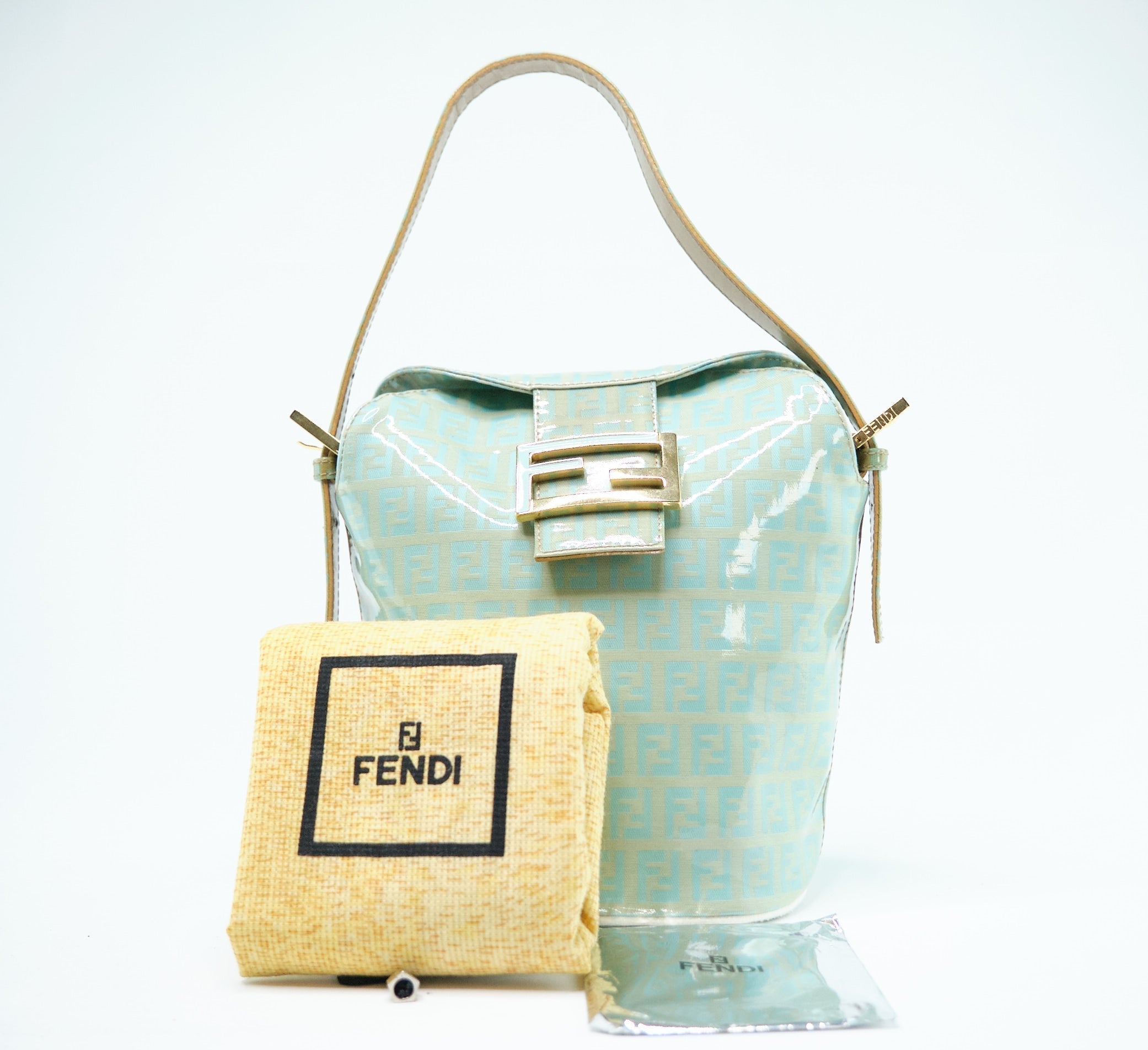 Fendi Zucchino Canvas Bucket Bag - '10s
