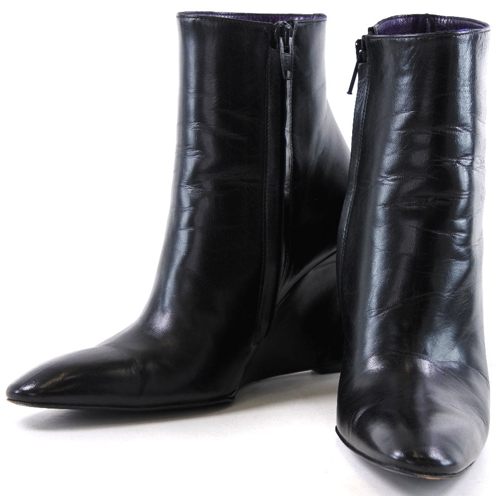 FENDI boots 604910 Calfskin black boots Women 36