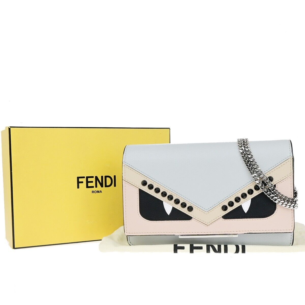 Fendi Bag Bugs Leather Shoulder Bag ()