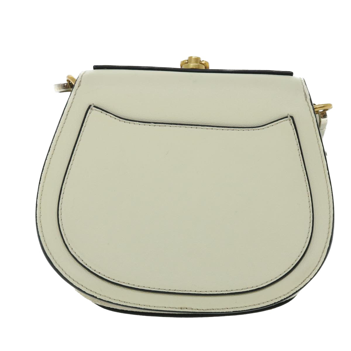 Chloe Small Bracelet Hand Bag Nile leather 2way Cream 52444
