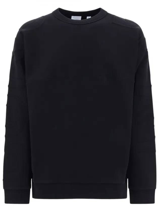 Burberry Men's Logo Embossed Cotton Sweatshirt Black