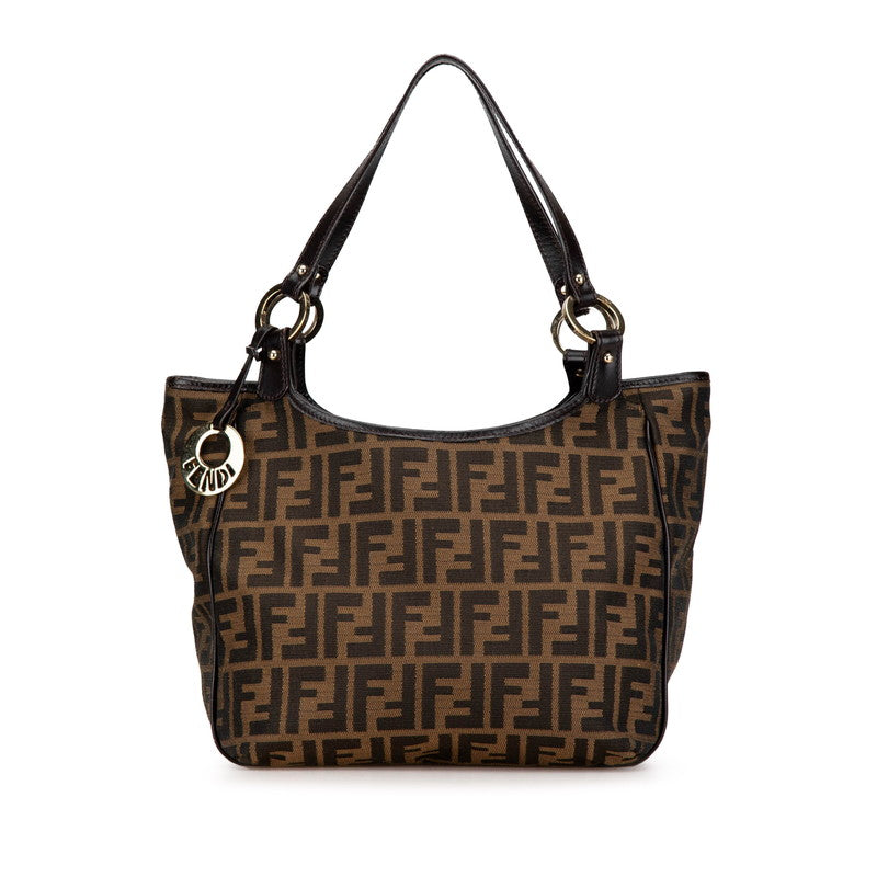 Fendi Zucca Canvas Leather Handbag 8BH156