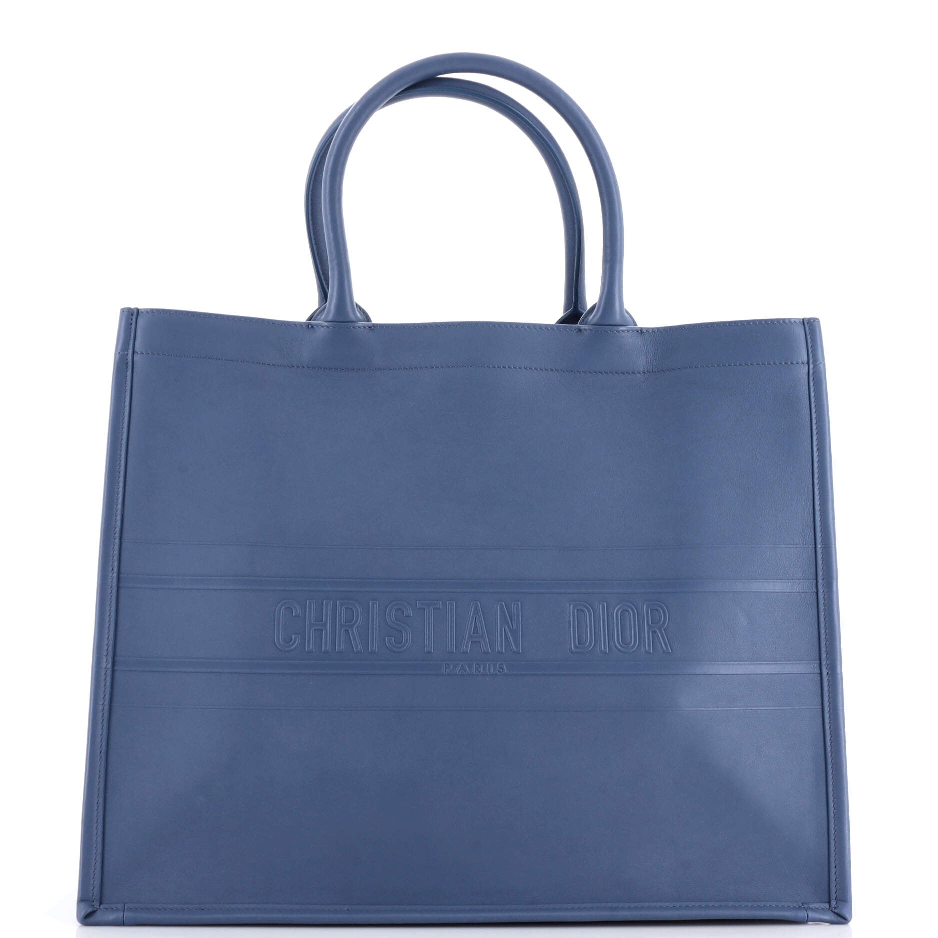 Dior Book Tote Embossed Leather Large